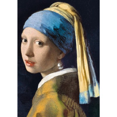 Puzzle Fille à la perle - Johannes Vermeer - Marron - Puzzle - Puzzle 1000  pièces adultes