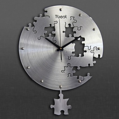T-Best-01 Horloge Métallique Murale Puzzle