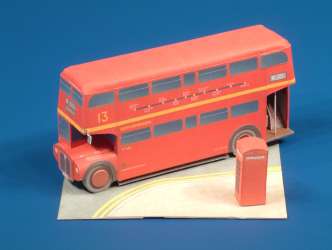 Schreiber-Bogen-563 Maquette en carton : Bus londonien