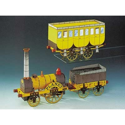 Schreiber-Bogen-71554 Maquette en carton : Train à vapeur Stephenson's Planet