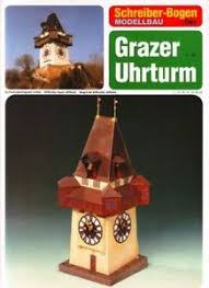 Schreiber-Bogen-72445 Maquette en Carton : Tour de l'horloge de Graz, Autriche