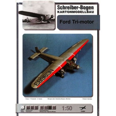 Schreiber-Bogen-72494 Ford Tri-motor Airplane