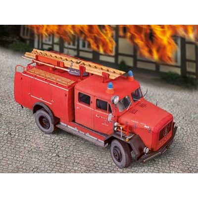 Schreiber-Bogen-765 Maquette en Carton : Camion de Pompiers Magirus-Deutz TLF 16