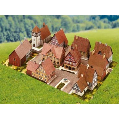 Schreiber-Bogen-781 Maquette en Carton : Village aux Maisons à Colombages