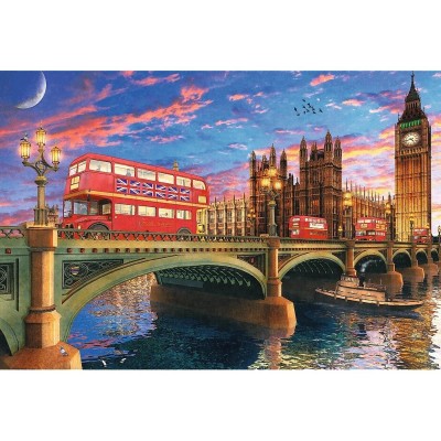 Trefl-20155 Puzzle en Bois - Palais de Westminster - Londres