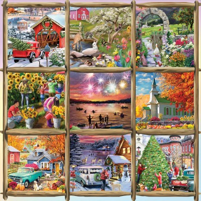 Alipson-Puzzle-50055 Patchwork des Saisons