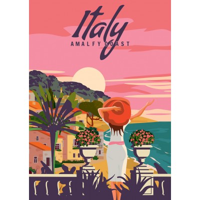 Alipson-Puzzle-50112 Italie - Côte d'Amalfy