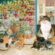 Agneatha et ses Chatons sur le Pas de la Porte