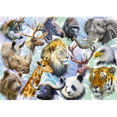 Alipson-Puzzle-F-50009 Têtes d'Animaux