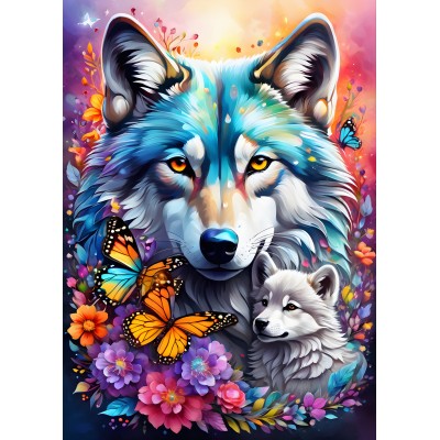 Alipson-Puzzle-F-50124 Wolves - Maternal Love Collection