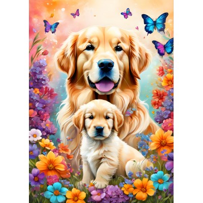 Alipson-Puzzle-F-50125 Dogs - Maternal Love Collection