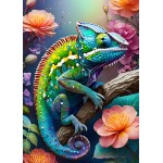 Alipson-Puzzle-F-50173 Caméléon Coloré