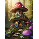 Alipson-Puzzle-F-50176 Maison Champignon des Sous-Bois