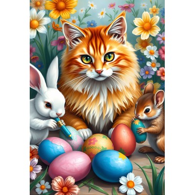 Alipson-Puzzle-F-50214 Prêts pour Pâques
