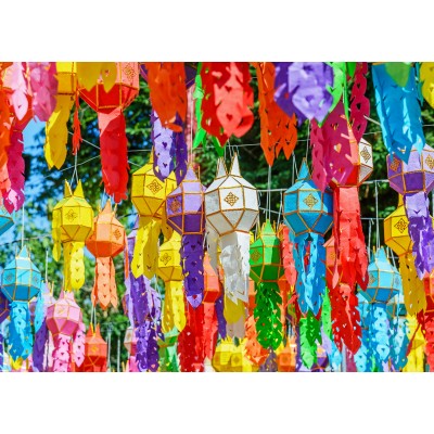 Alipson-Puzzle-F-50224 Lanternes Colorées