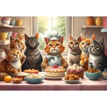 Alipson-Puzzle-F-50231 Chats Pâtissiers en Action