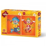 Art-Puzzle-4487 2 Puzzles - Clowns