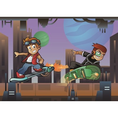 Art-Puzzle-4502 Pièces XXL - Les skaters