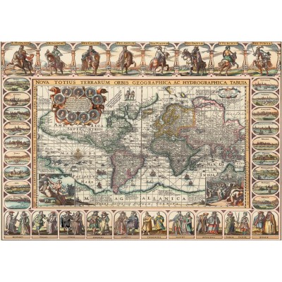Art-Puzzle-4584 Ancienne Carte du Monde