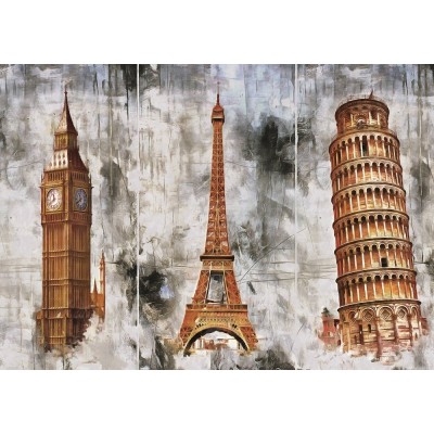 Art-Puzzle-5199 Three Cities - Trois Tours