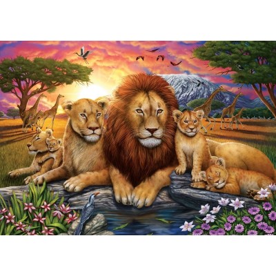 Art-Puzzle-5221 Lion Family