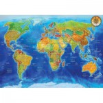 Art-Puzzle-5496 Carte Géopolitique Mondiale