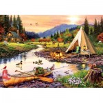 Art-Puzzle-5520 Camping entre Amis