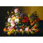 Art-by-Bluebird-60030 Severin Roesen - Still Life, Flowers and Fruit, 1855