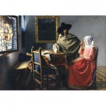 Art-by-Bluebird-F-60322 Johannes Vermeer - The Glass of Wine, 1661