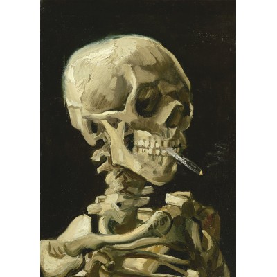 Art-by-Bluebird-F-60323 Vincent Van Gogh - Head of a Skeleton with a Burning Cigarette, 1886