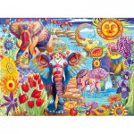 Bluebird-Puzzle-70555-P Elephants in the Garden