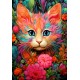 Chaton et Fleurs