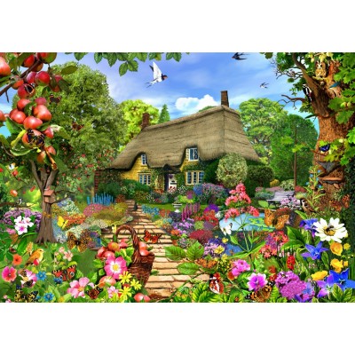 Bluebird-Puzzle-F-90010 English Cottage Garden