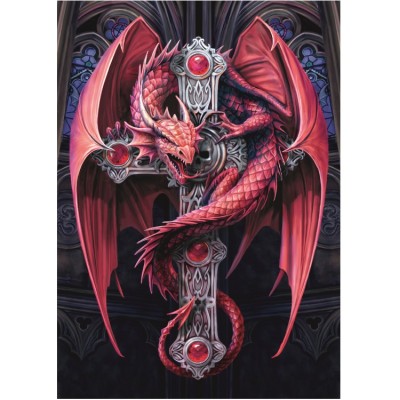 Bluebird-Puzzle-F-90296 Anne Stokes - Gothic Guardian