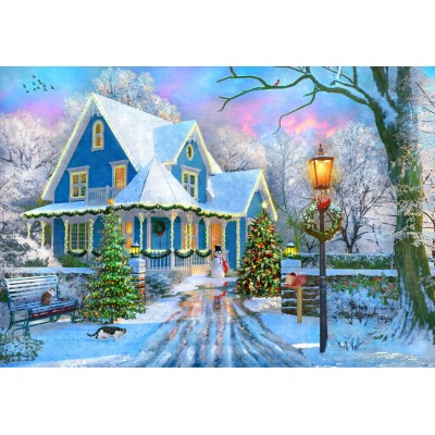 Bluebird-Puzzle-F-90330 Christmas at Home