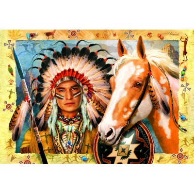 Bluebird-Puzzle-F-90359 Indian Chief