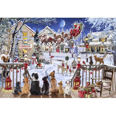 Bluebird-Puzzle-F-90535 Pets on Porch