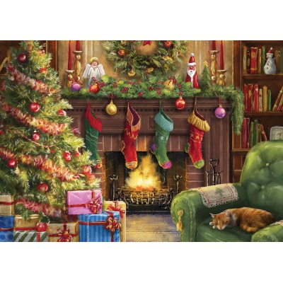 Bluebird-Puzzle-F-90541 Cozy Christmas Evening