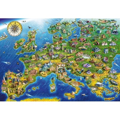 Bluebird-Puzzle-F-90558 European Landmarks