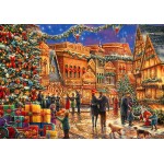 Bluebird-Puzzle-F-90566 Christmas at the Town Square