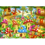 Bluebird-Puzzle-F-90653 Gnomes in Mushroom Homes