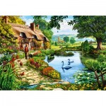 Bluebird-Puzzle-F-90660 Cottage by the Lake