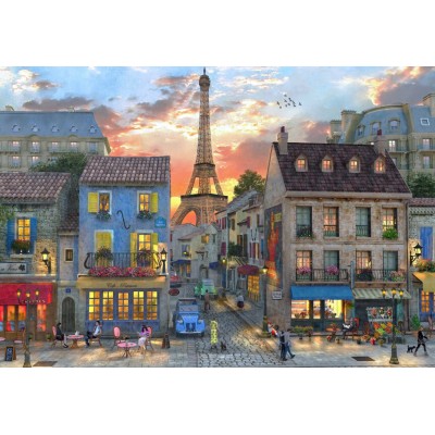 Bluebird-Puzzle-F-90670 Streets of Paris