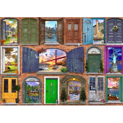 Bluebird-Puzzle-F-90672 Doors of USA