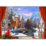 Bluebird-Puzzle-F-90674 Christmas Mountain View