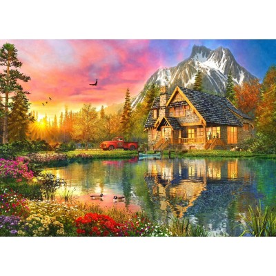 Bluebird-Puzzle-F-90678 The Mountain Cabin