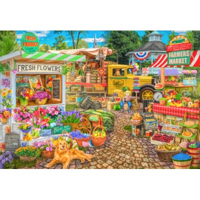 Bluebird-Puzzle-F-90683 Farmers Market Spring Summer Season