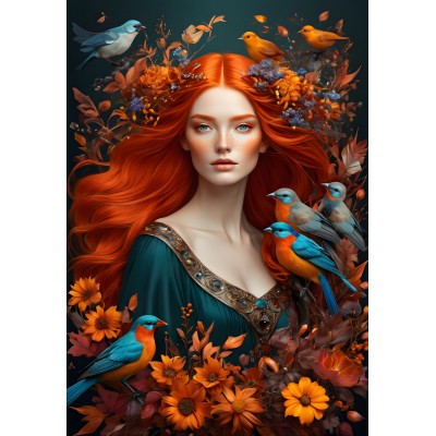 Bluebird-Puzzle-F-90779 Flora - Soul of Nature Collection