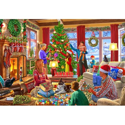 Bluebird-Puzzle-F-90794 Christmas Decorating