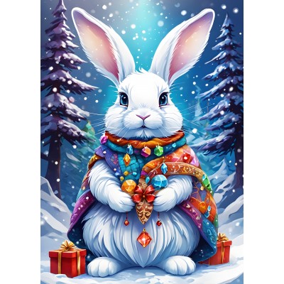 Bluebird-Puzzle-F-90805 Winter Bunny